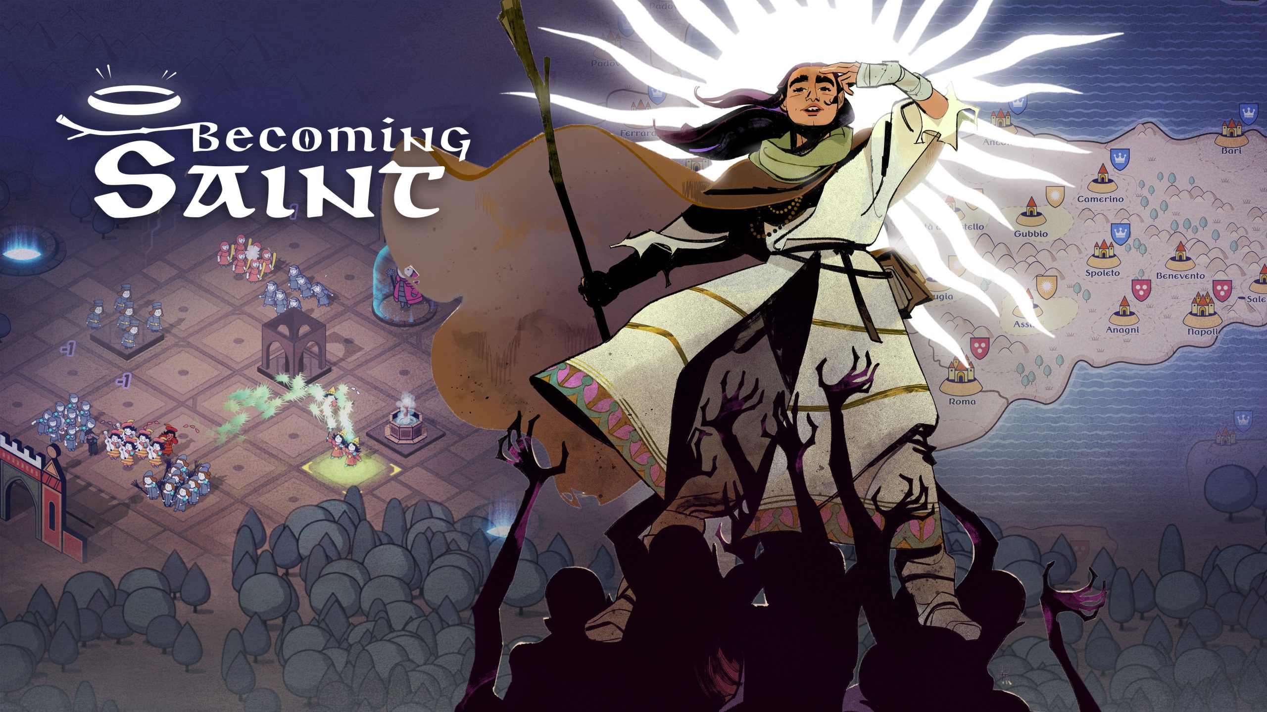 BecomingSaint_KeyArt with Logo